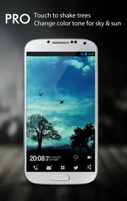 Blue Sky Live Wallpaper - Free android App screenshot 3